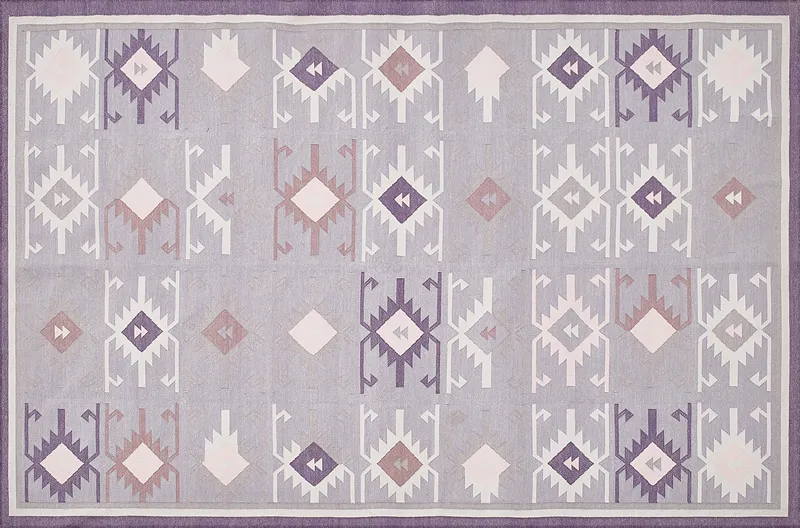 HandsGallery Ковры, созданные вручную DHURRIE Stone Gray/Soft Beige