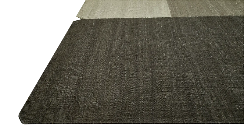 HandsGallery Ковры, созданные вручную DHURRIE Black Olive/Nickel