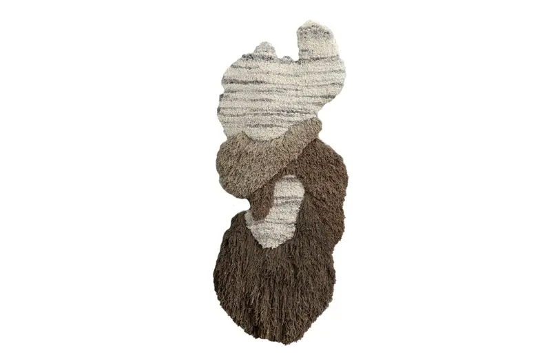 HandsGallery Ковры, созданные вручную WALLART Deep Espresso/Gold Brown