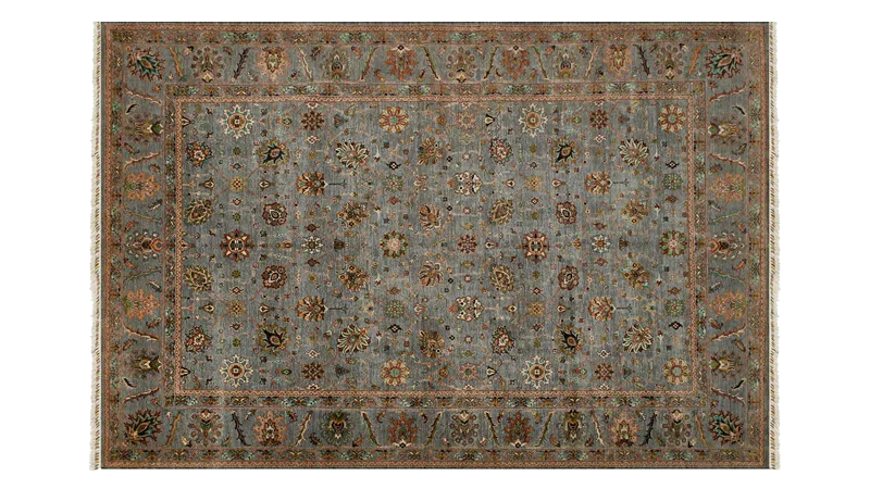 HandsGallery Ковры, созданные вручную TIMELESS 257-GRY-BLU