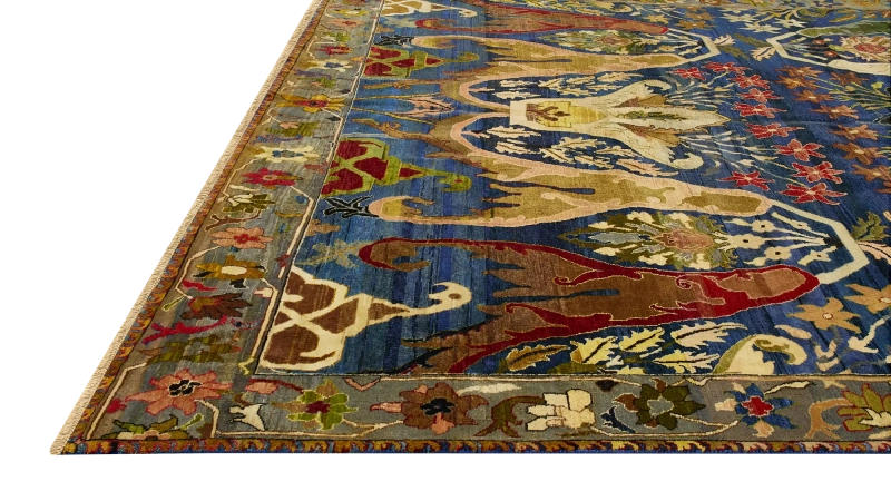 HandsGallery Ковры, созданные вручную HERITAGE AC-228-BLU-BGE