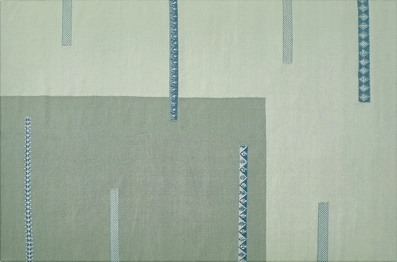 HandsGallery Ковры, созданные вручную DHURRIE Light Sea Mist/Ether