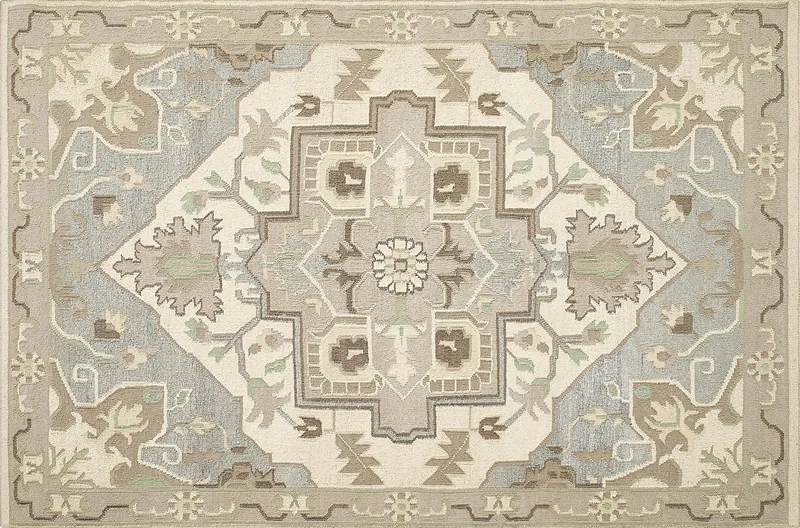 HandsGallery Ковры, созданные вручную DHURRIE ANTIQUE WHITE/ASHWOOD