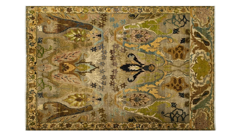 HandsGallery Ковры, созданные вручную HERITAGE AC-228-CARAMEL-GREEN