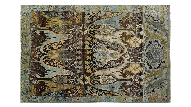 HandsGallery Ковры, созданные вручную HERITAGE AC-228-BROWN-ALIEN