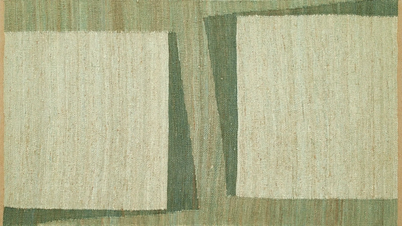 HandsGallery Ковры, созданные вручную DHURRIE LIGHT TURQUOISE/GREEN BLUE SLATE