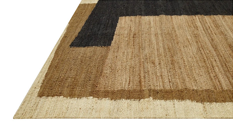 HandsGallery Ковры, созданные вручную DHURRIE Light Camel/Ebony