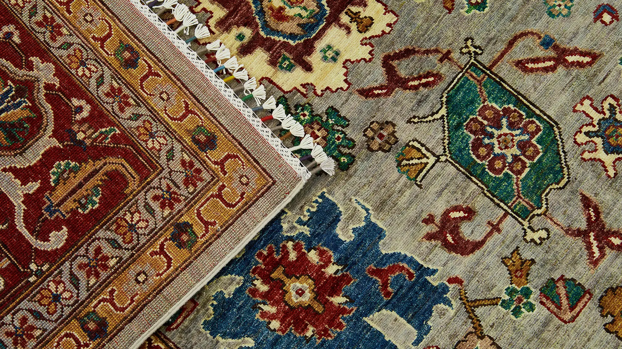 фото ковра TIMELESS 265-GRY-RED от магазина HandsGallery
