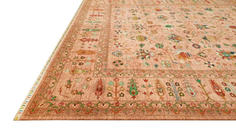 HandsGallery Ковры, созданные вручную TIMELESS 256-PNK-GRN