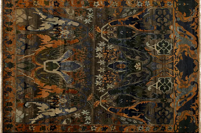 HandsGallery Ковры, созданные вручную HERITAGE AC-228-ORCHER-GRN