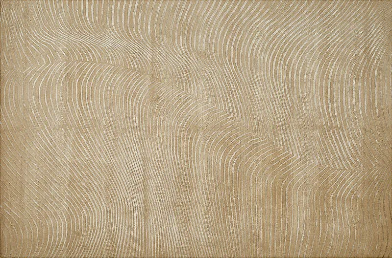 HandsGallery Ковры, созданные вручную ABSTRACTIO ZRP-230 CHAMPAGE-SILVER