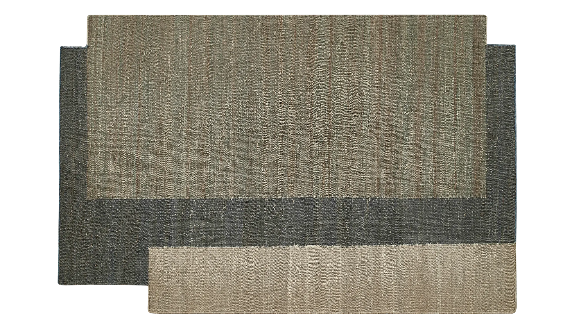 фото ковра DHURRIE Smoke Gray/Eclipse от магазина HandsGallery