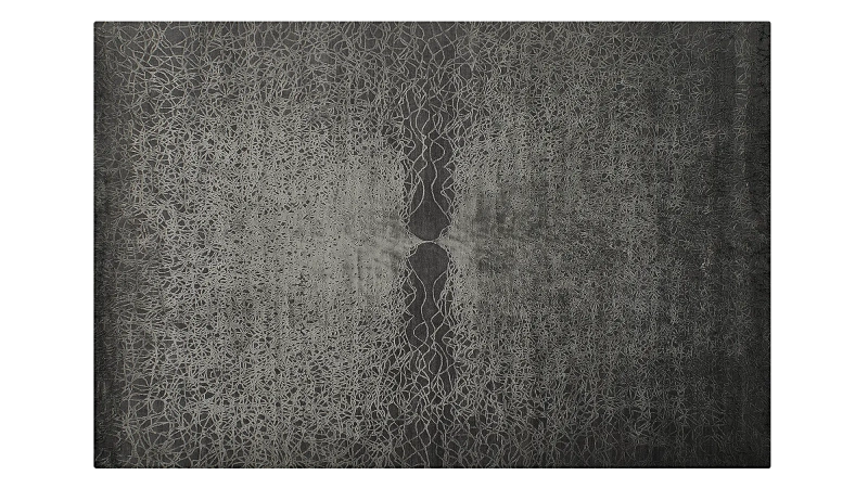 HandsGallery Ковры, созданные вручную ABSTRACTIO ZRP-449 CHARCOAL-GREY