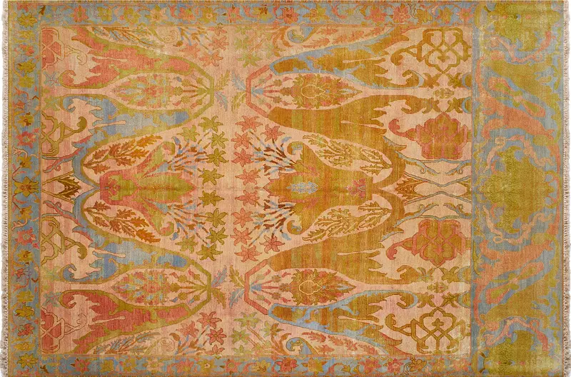 HandsGallery Ковры, созданные вручную HERITAGE AC-228-ORANGE-SKY