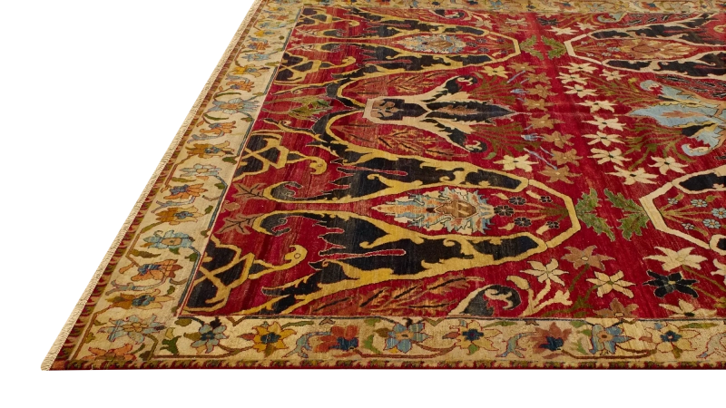 HandsGallery Ковры, созданные вручную HERITAGE AC-228-RED-CREAM