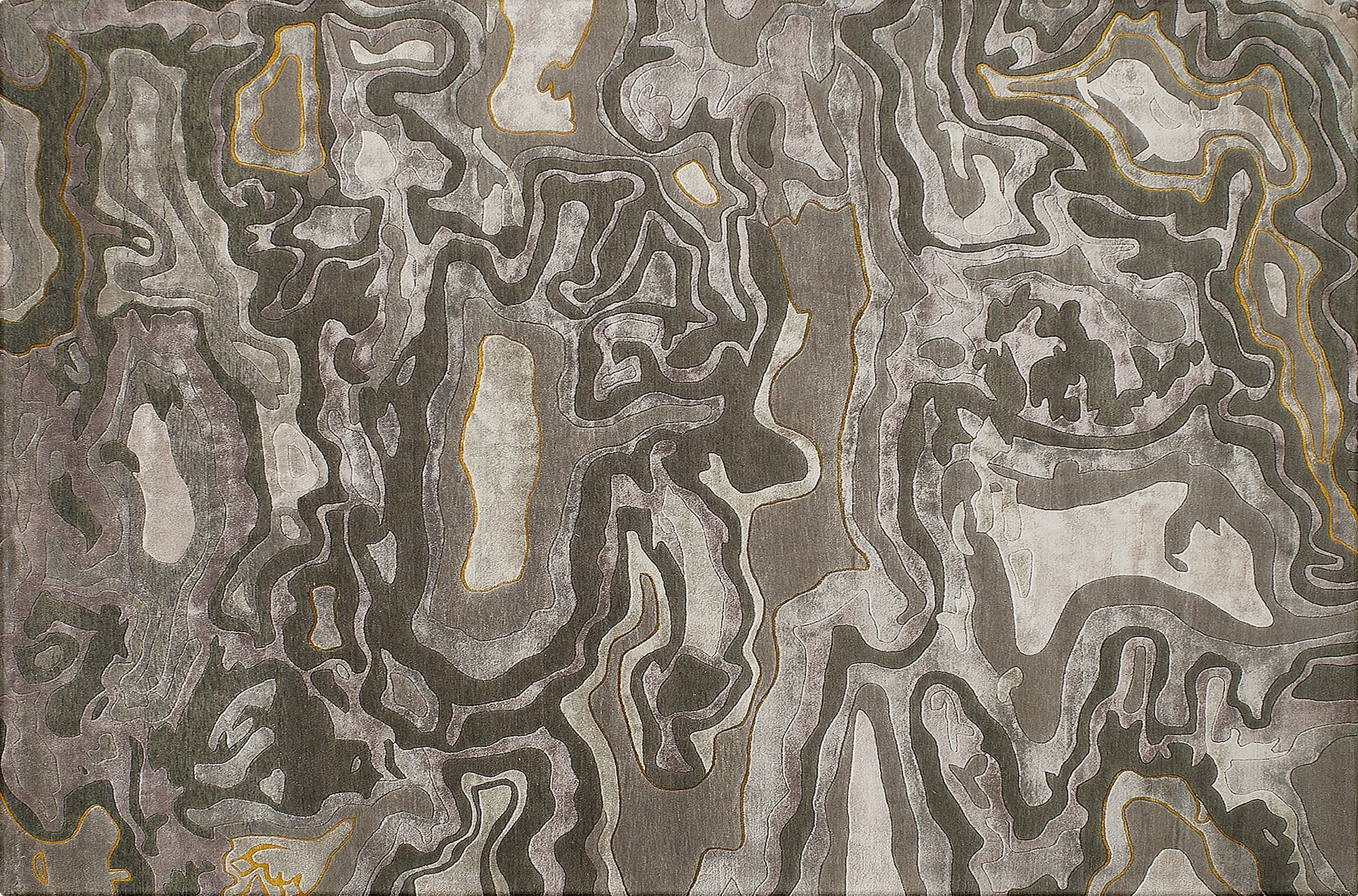 фото ковра ABSTRACTIO GOLD WAVE от магазина HandsGallery