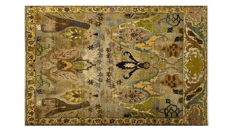 HandsGallery Ковры, созданные вручную HERITAGE AC-228-CARAMEL-GREEN