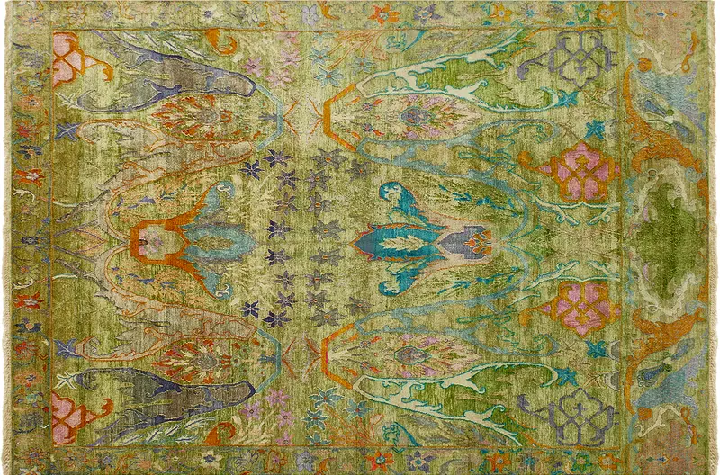 HandsGallery Ковры, созданные вручную HERITAGE AC-228-GRASS-FLOWER