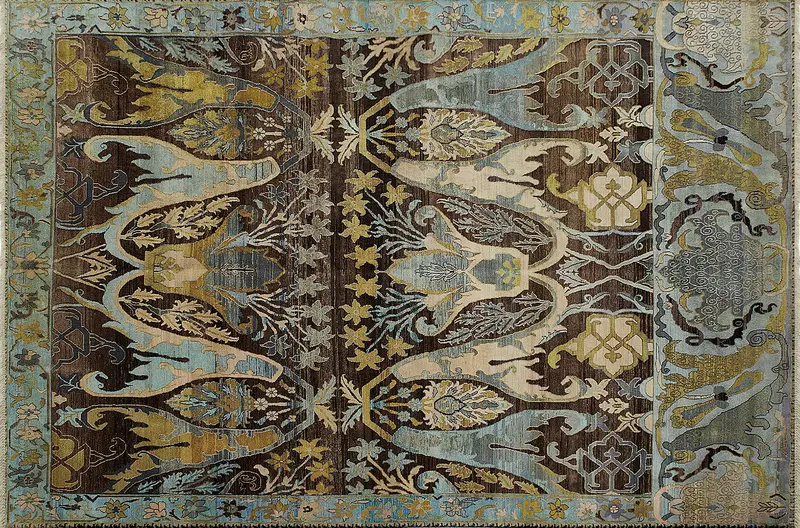 HandsGallery Ковры, созданные вручную HERITAGE AC-228-BROWN-ALIEN