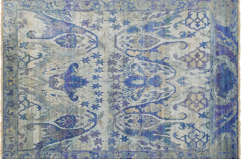 HandsGallery Ковры, созданные вручную HERITAGE AC-228-SILVER-BLU