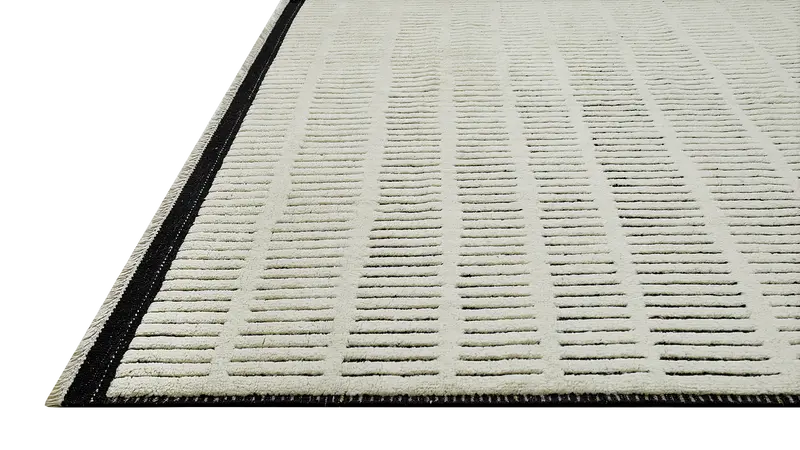 HandsGallery Ковры, созданные вручную HEDEBY Undyed White/Ebony