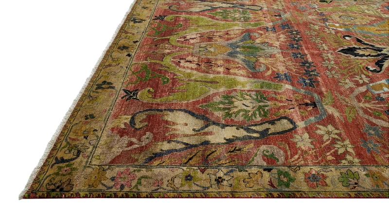 HandsGallery Ковры, созданные вручную HERITAGE AC-228-CRIMSON-LIME