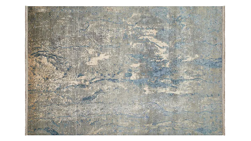 HandsGallery Ковры, созданные вручную ABSTRACTIO 1761-GRY-BLU-IVR