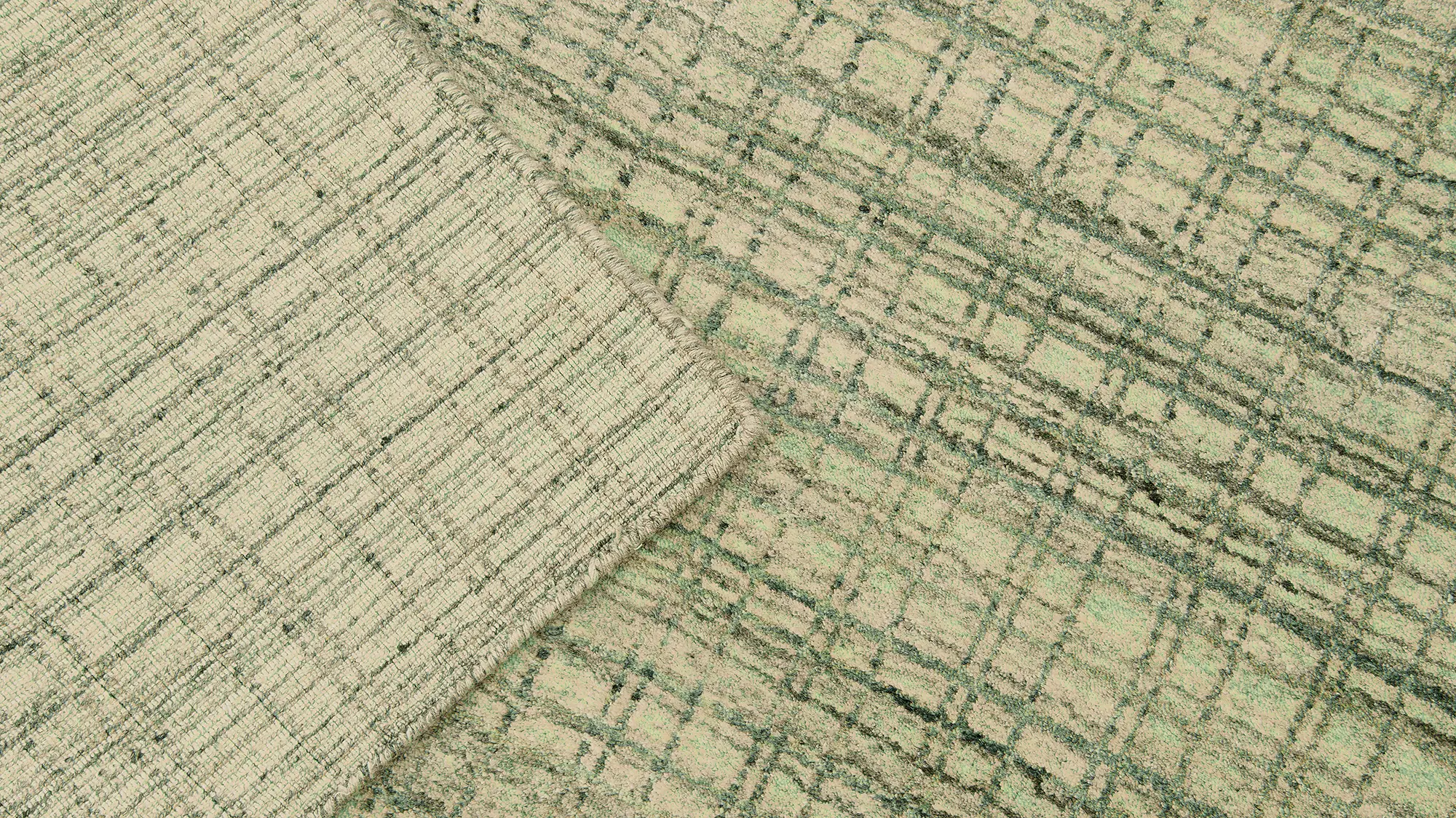 фото ковра GEOMETRIA BLOCK-GREEN от магазина HandsGallery