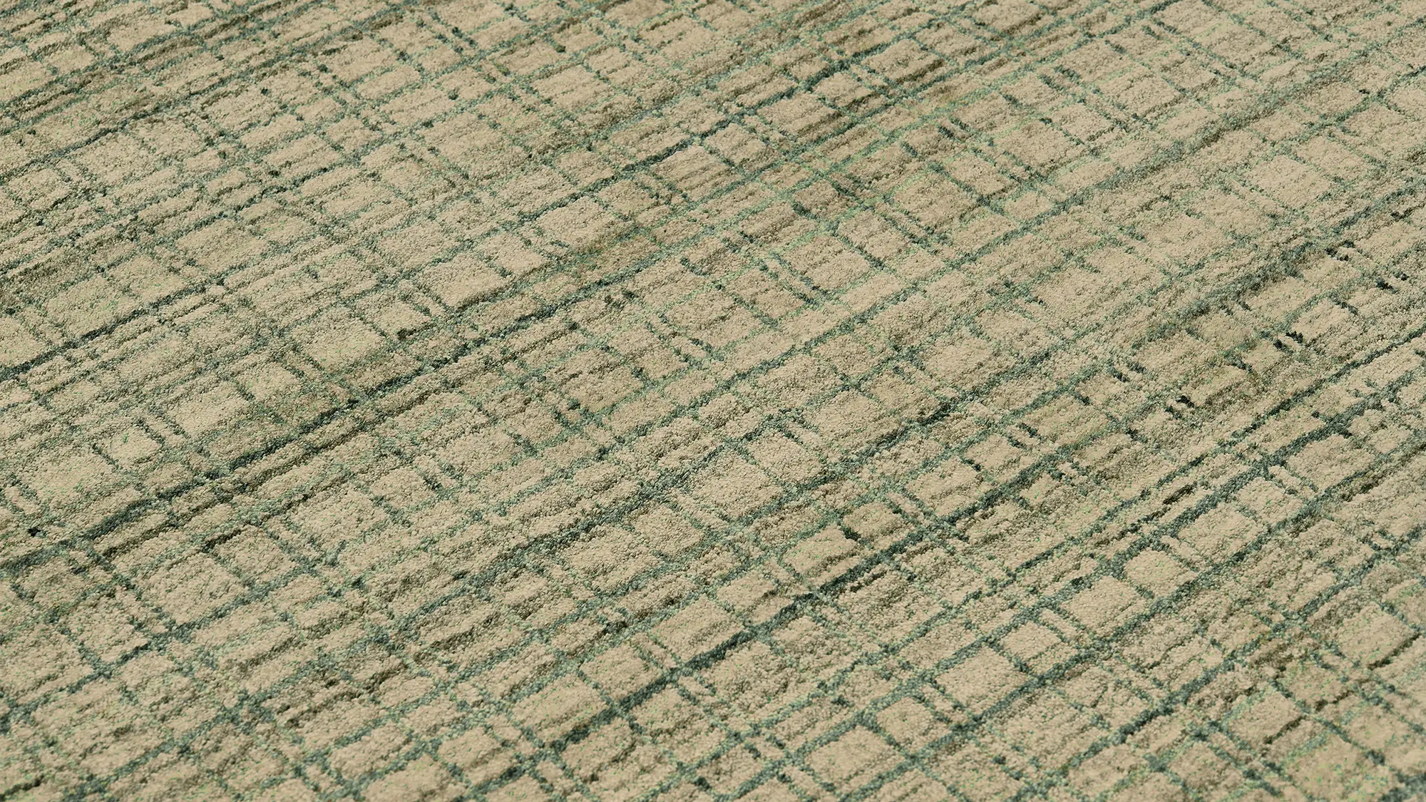 фото ковра GEOMETRIA BLOCK-GREEN от магазина HandsGallery