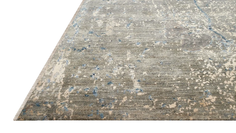 HandsGallery Ковры, созданные вручную ABSTRACTIO 1761-GRY-BLU-IVR