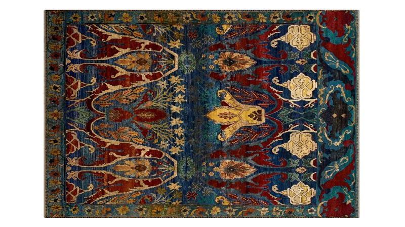 HandsGallery Ковры, созданные вручную HERITAGE AC-228-INDIGO-RED