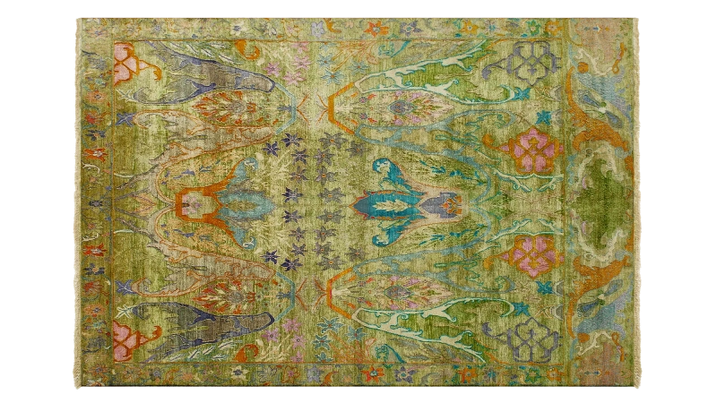 HandsGallery Ковры, созданные вручную HERITAGE AC-228-GRASS-FLOWER