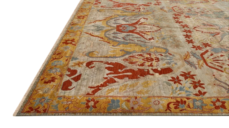 HandsGallery Ковры, созданные вручную HERITAGE AC-228-TRANSPARENT-RED