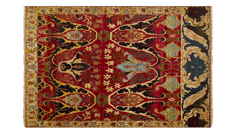 HandsGallery Ковры, созданные вручную HERITAGE AC-228-RED-CREAM