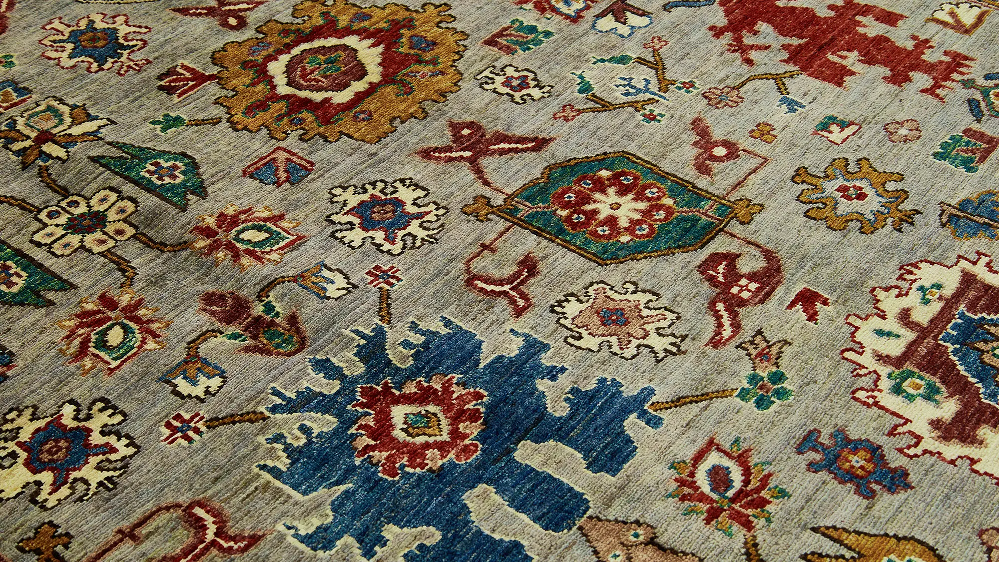 фото ковра TIMELESS 265-GRY-RED от магазина HandsGallery