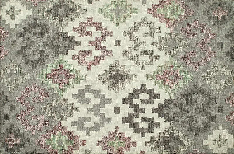 HandsGallery Ковры, созданные вручную DHURRIE Light Smoke Gray/Silver Ash