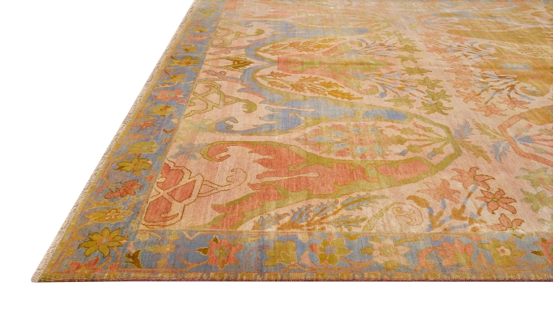 HandsGallery Ковры, созданные вручную HERITAGE AC-228-ORANGE-SKY