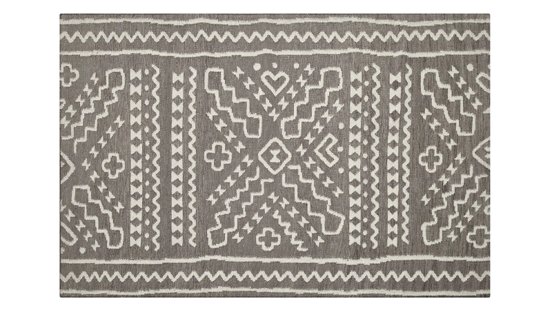 HandsGallery Ковры, созданные вручную DHURRIE LIQUORICE/BEIGE