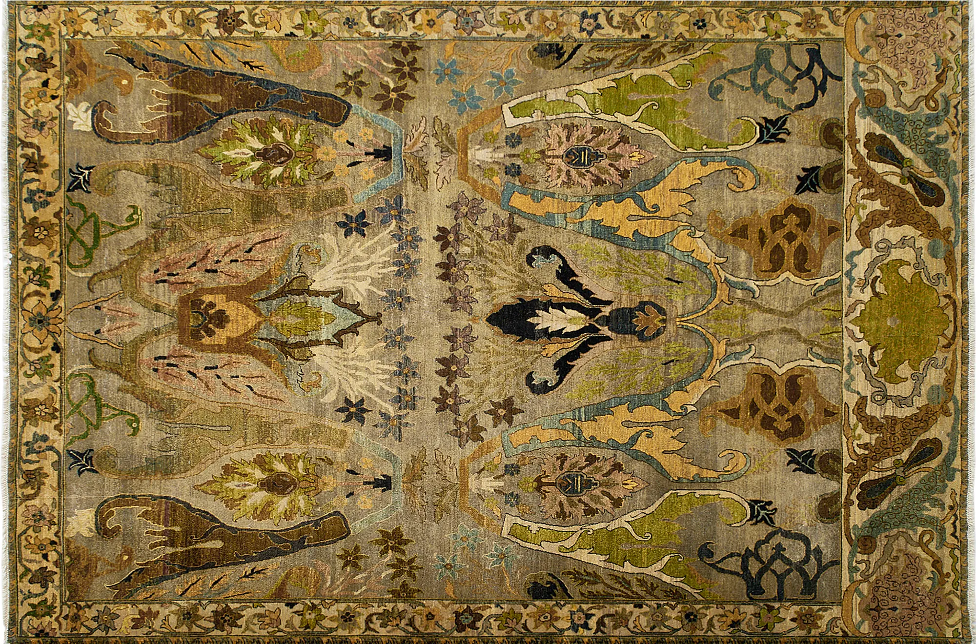 фото ковра HERITAGE AC-228-CARAMEL-GREEN от магазина HandsGallery