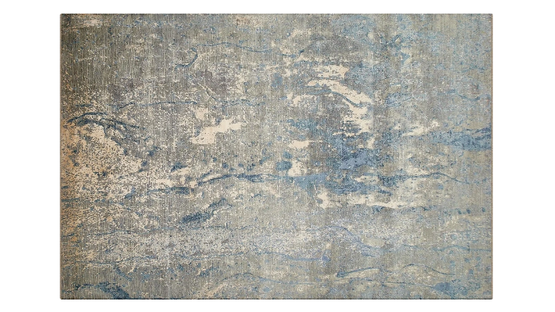 HandsGallery Ковры, созданные вручную ABSTRACTIO 1761-GRY-BLU-IVR