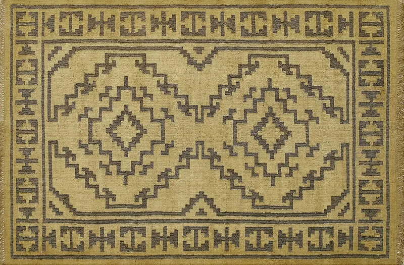 HandsGallery Ковры, созданные вручную DHURRIE Eucalyptus/Ebony