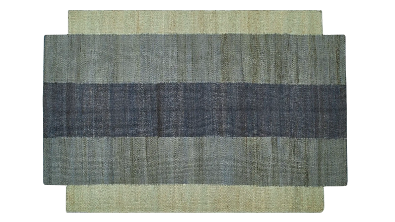 HandsGallery Ковры, созданные вручную DHURRIE ALASKAN BLUE/MEDIEVAL BLUE