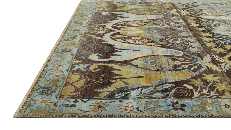 HandsGallery Ковры, созданные вручную HERITAGE AC-228-BROWN-ALIEN