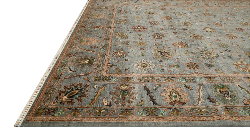 HandsGallery Ковры, созданные вручную TIMELESS 257-GRY-BLU