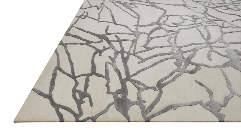 HandsGallery Ковры, созданные вручную ABSTRACTIO 62-WHITE-GREY