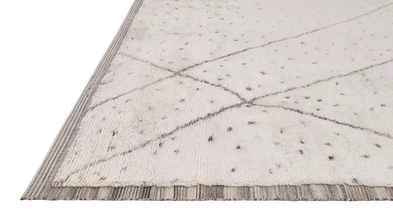 HandsGallery Ковры, созданные вручную HEDEBY White/Charcoal Slate