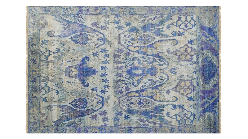 HandsGallery Ковры, созданные вручную HERITAGE AC-228-SILVER-BLU