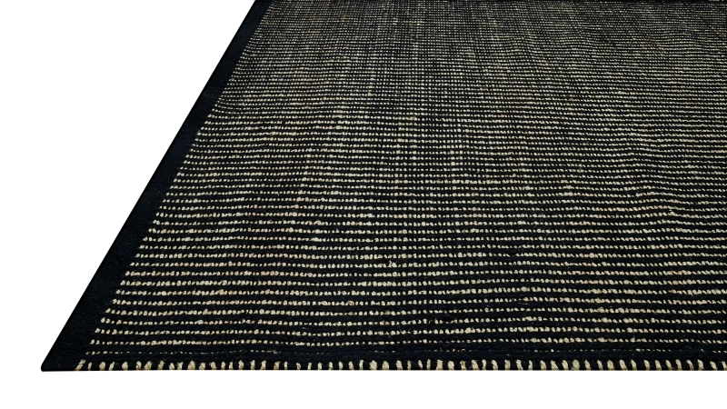 HandsGallery Ковры, созданные вручную DHURRIE Natural/Ebony