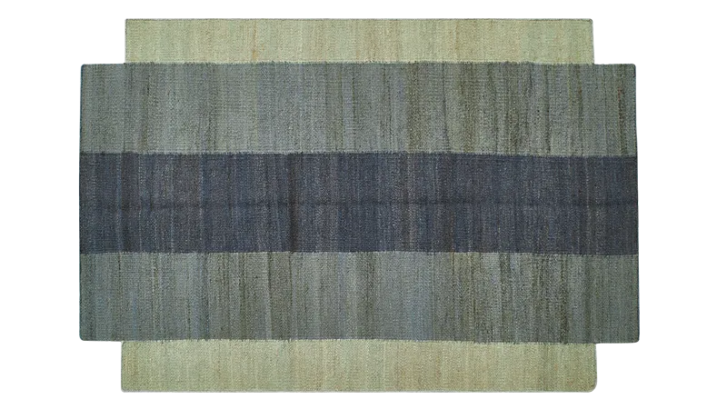 HandsGallery Ковры, созданные вручную DHURRIE Alaskan blue/Medieval Blue