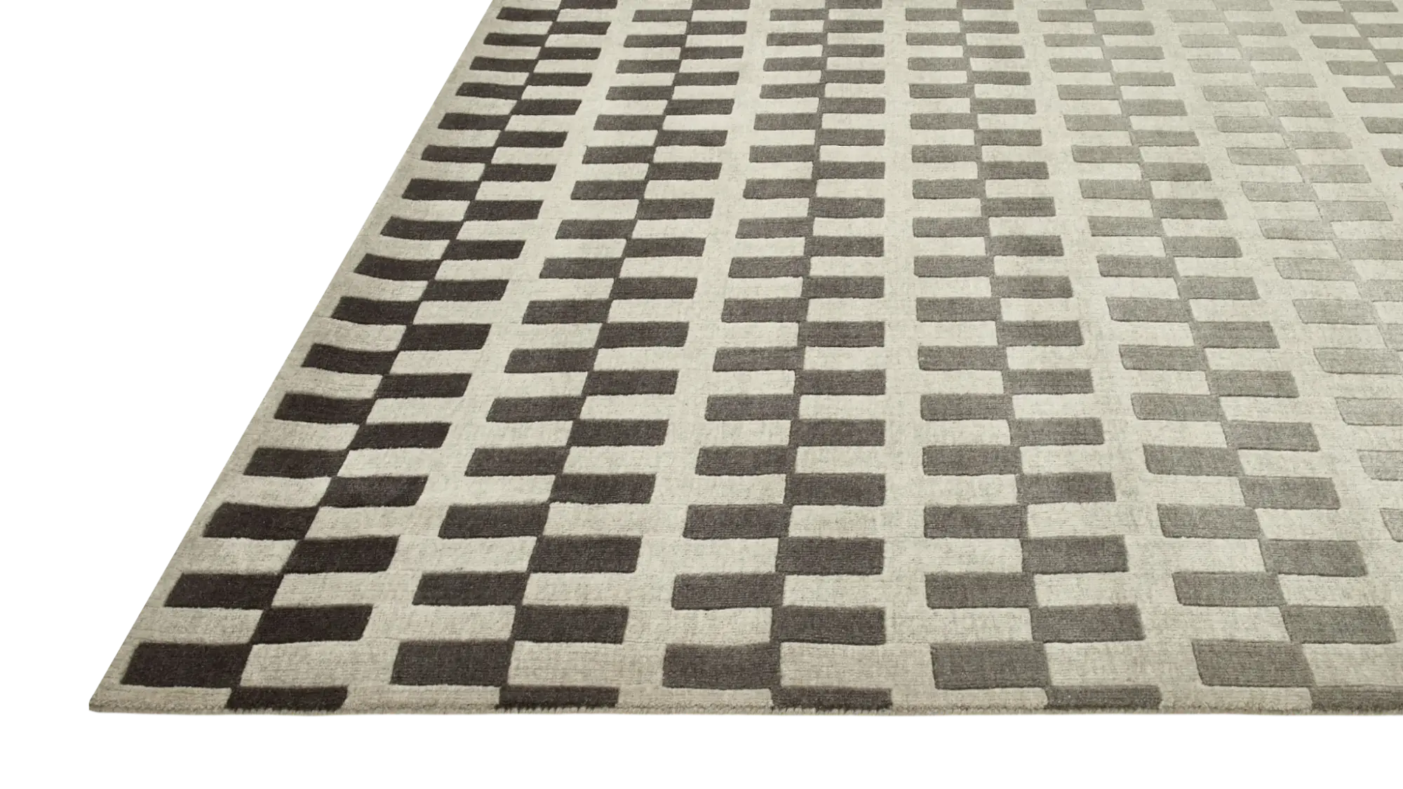 фото ковра GEOMETRIA London Fog/Ebony Slate от магазина HandsGallery